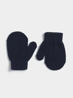 Jet Infant Boys Navy Mitten Gloves