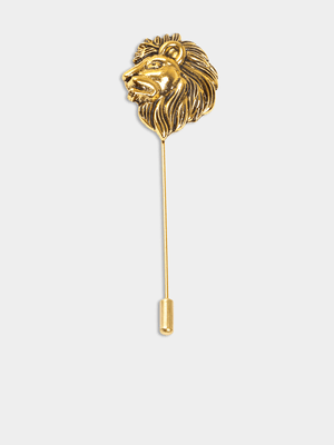 Markham Men's Lion Gold Lapel Pin