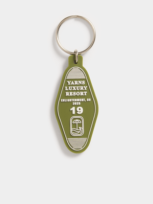 Yarns Resort Green Key Chain