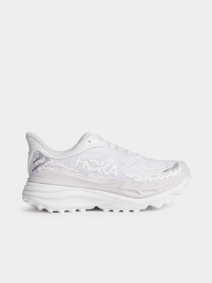 Hoka Womens Stinson 7 White Trail Running Shoes