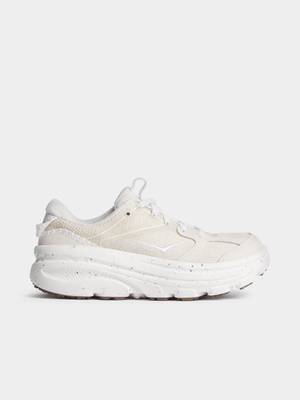 Hoka Womens Bondi B3 Cream Running Shoes
