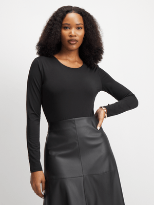 Jet Women's Black Slinky Bodysuit