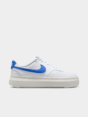 Nike Womens Court Vision Alta White/Hyper Royal Sneakers