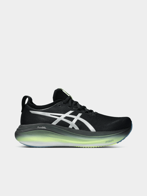 Asics Mens Gel-Nimbus 27 Luxe Black/Silver Running Shoes