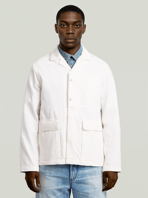 G-Star Men's Marseille Ecru Beige Blazer