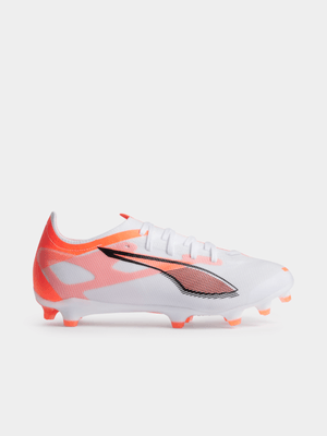 Puma Mens Ultra 5 Match White/Orange Boots