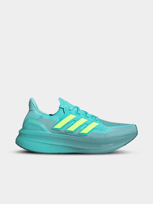 adidas Mens Ultraboost 5 Teal/Lime Running Shoes