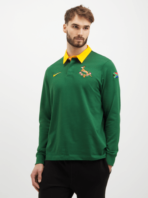 Nike Mens Springboks Heritage Long sleeve Green Jersey