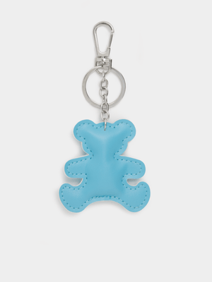 The FIX Unisex Blue Stuffed Bear Charm