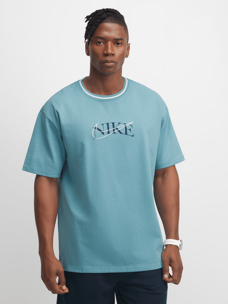 ★ Nike★ Sportswear Max90 T-shirt M Denim Turquoise HJ0751 Nike Mens Sportswear Max90 Denim Turquoise Tee - Bash.com
