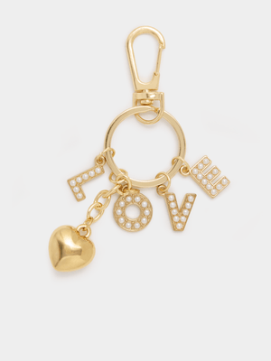 The FIX Unisex Gold Love & Heart Charms