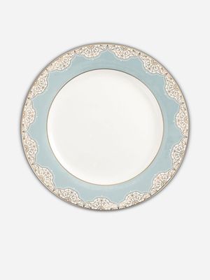 Grace Gold Lace Side Plate Duckegg 22cm