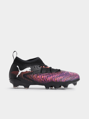 Puma Junior Future 8 Match FG Black/Orange Boots