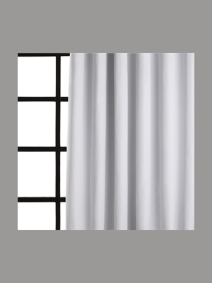 Curtain Eyelet Block-out Melange Silver 265x223
