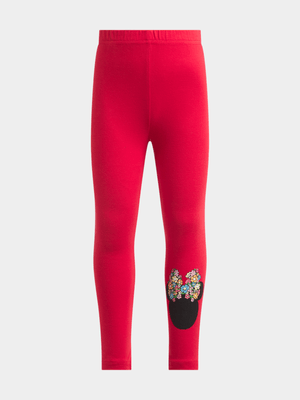 Jet Younger Girls Red Minnie Mouse Leggings