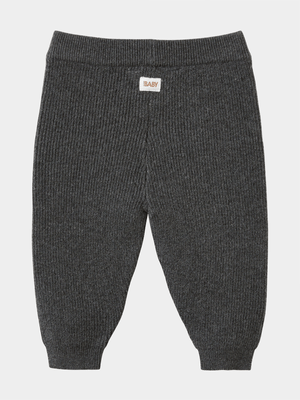 Cotton On Baby Grey Organic Knit Leggings