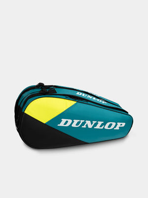 Dunlop SX Club 6 Teal/Black/Yellow Racket Bag