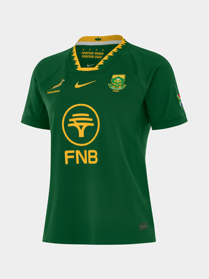 Nike Womens Springboks Home 25/26 Green Stadium Jersey