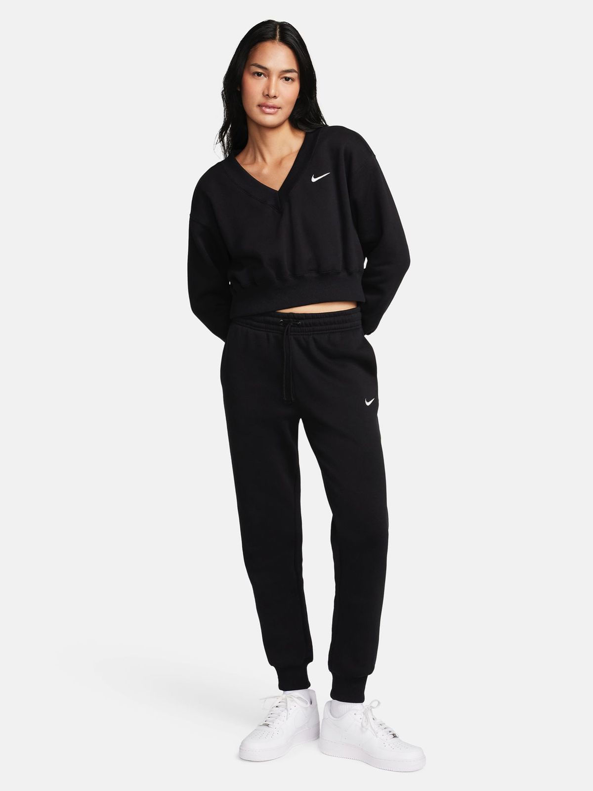 black nike sweat suit womens