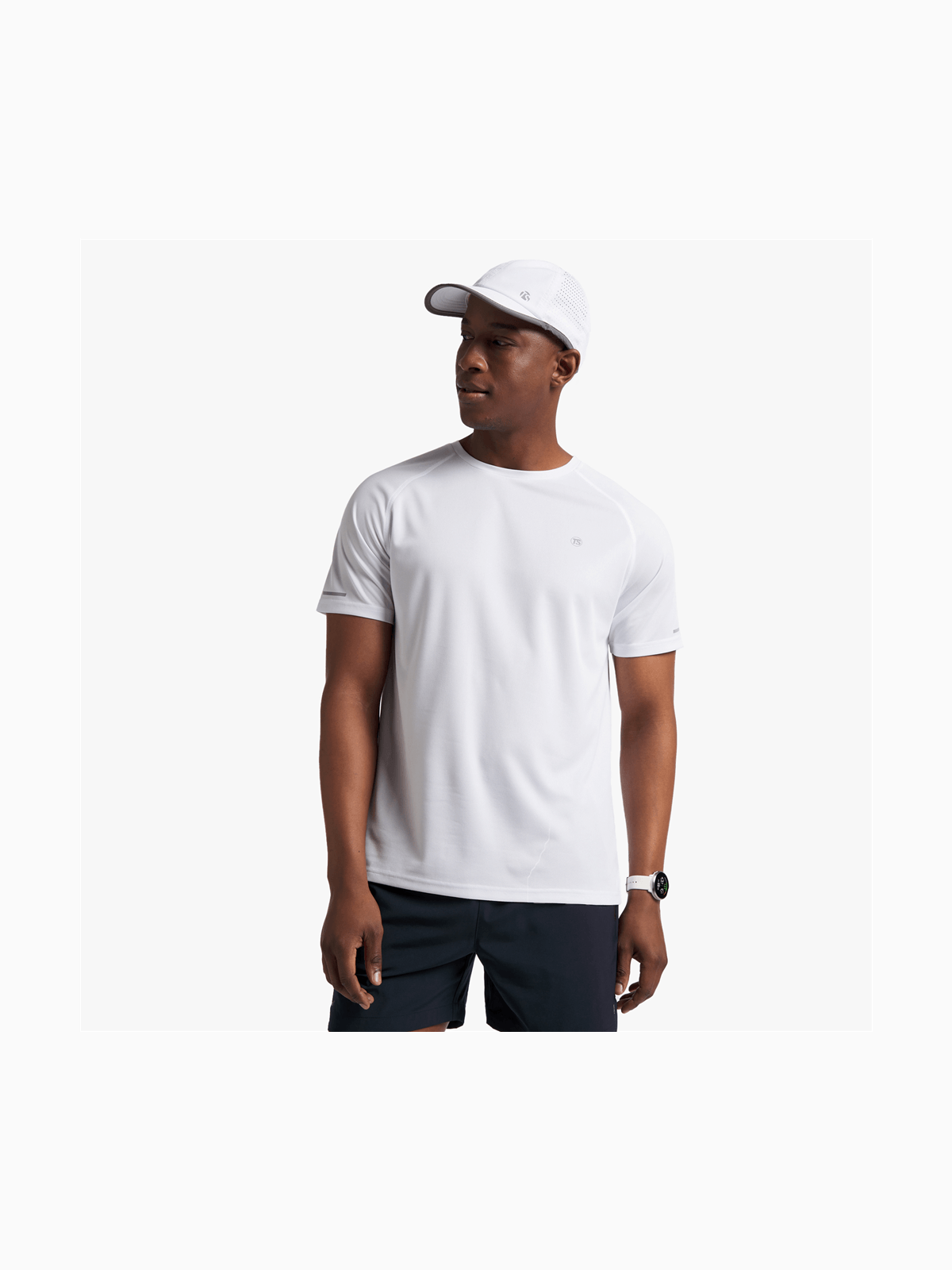TS Mens Dri-Tech® White Performance Top | Bash