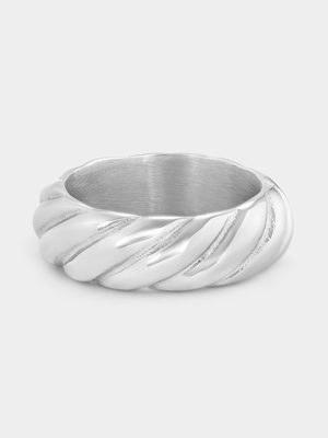 Stainless Steel Twisted Ring