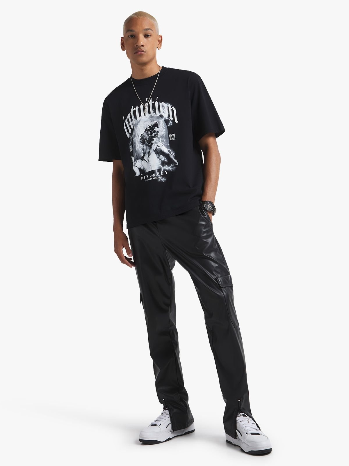 The FIX Men's Black Intuition Graphic Top | Bash