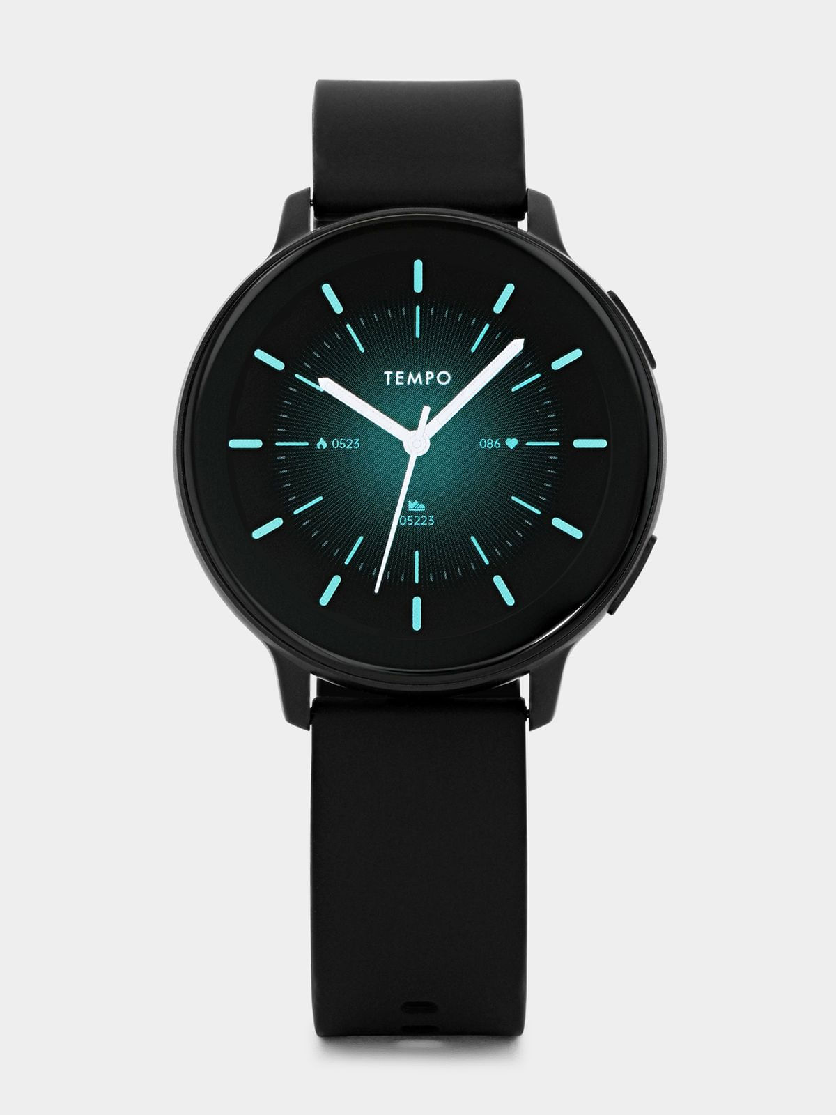 Tempo Pulse 9.0 Black Plated Black Silicone Smart Watch | Bash
