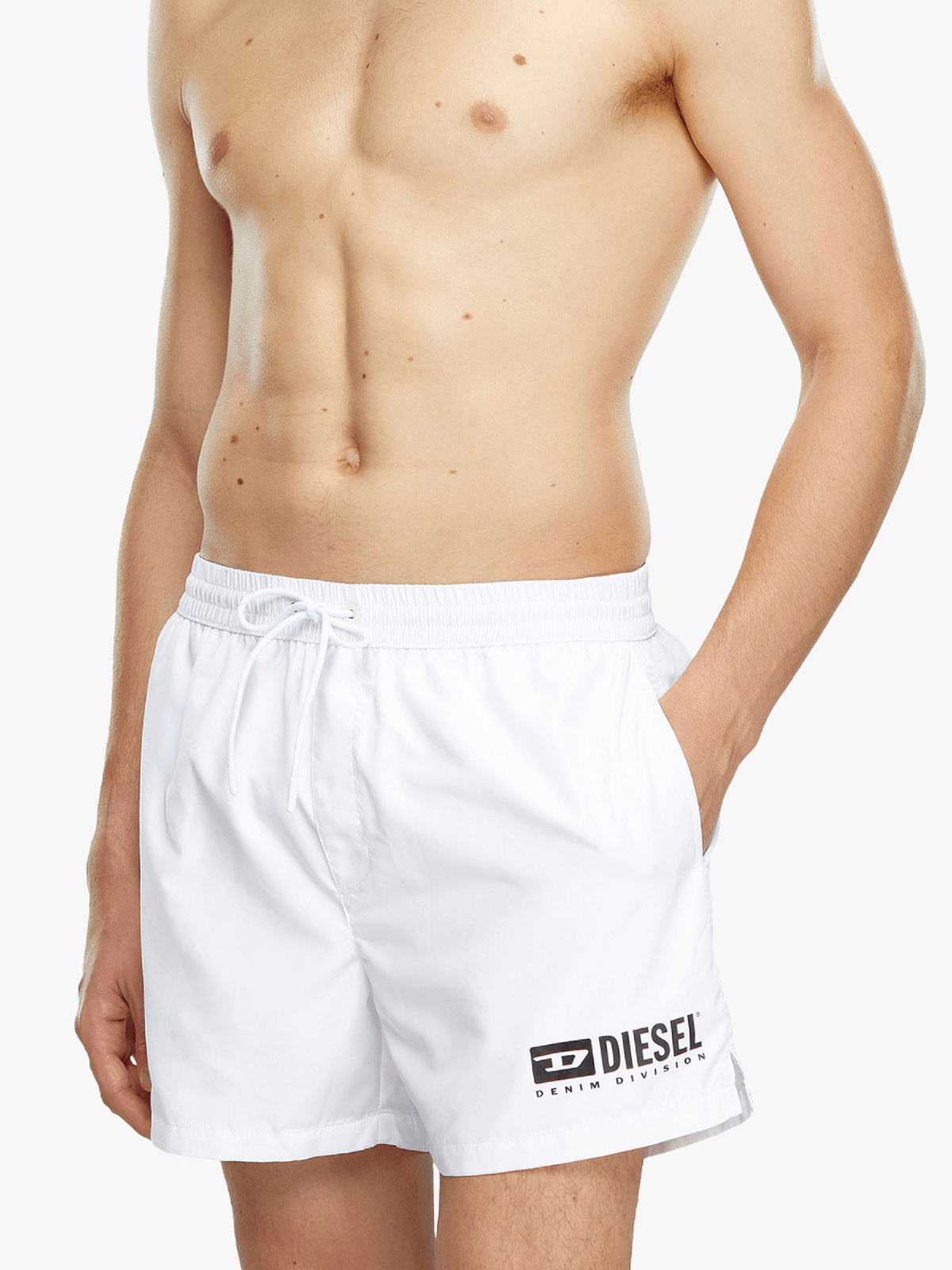 Bermuda Court DIESEL En Coton Élastane Blanc - Taille 38, Occasion Très Bon état
