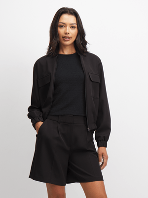 Exact Women's Black Suit Shorts