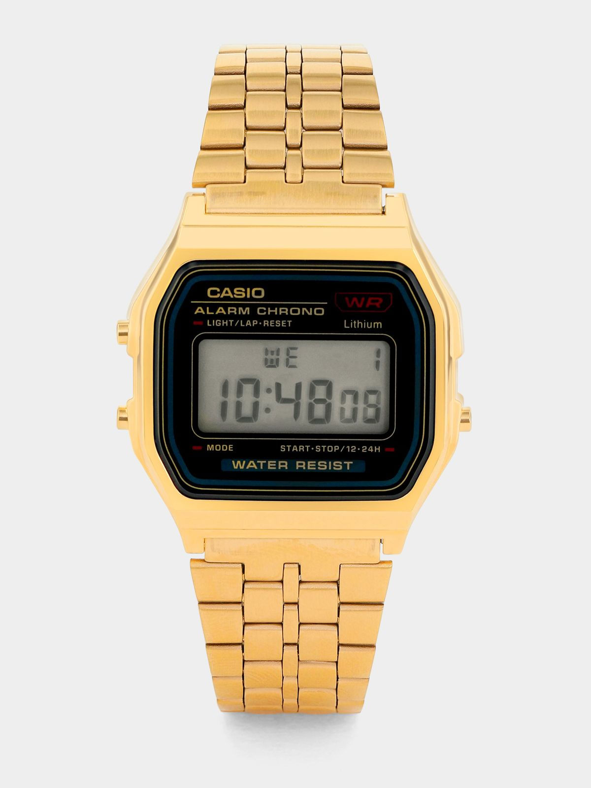 Casio Retro Gold Black Digital Bracelet Watch Bash