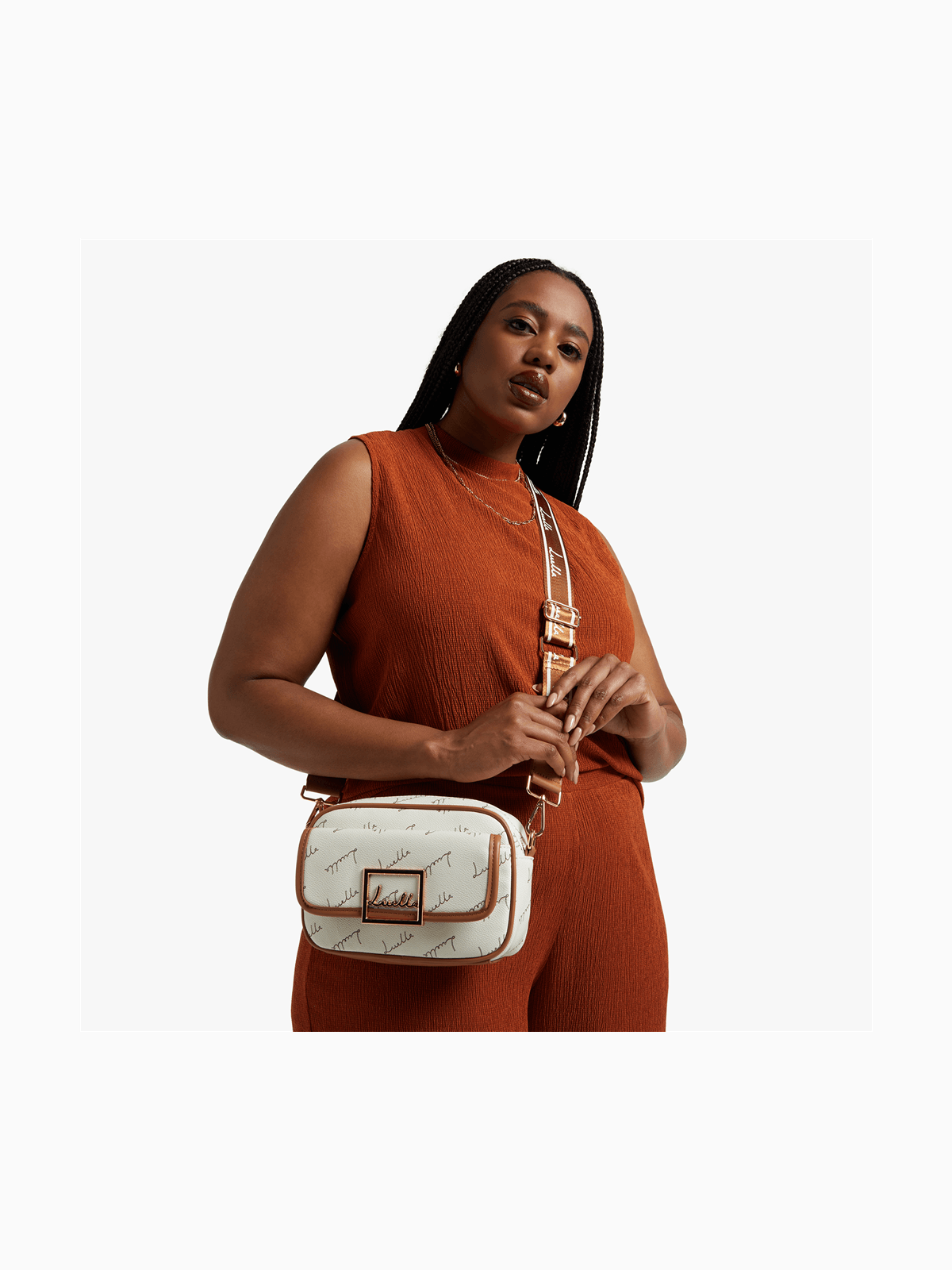 Luella Multi Strap Jacquard Camera Bag | Bash