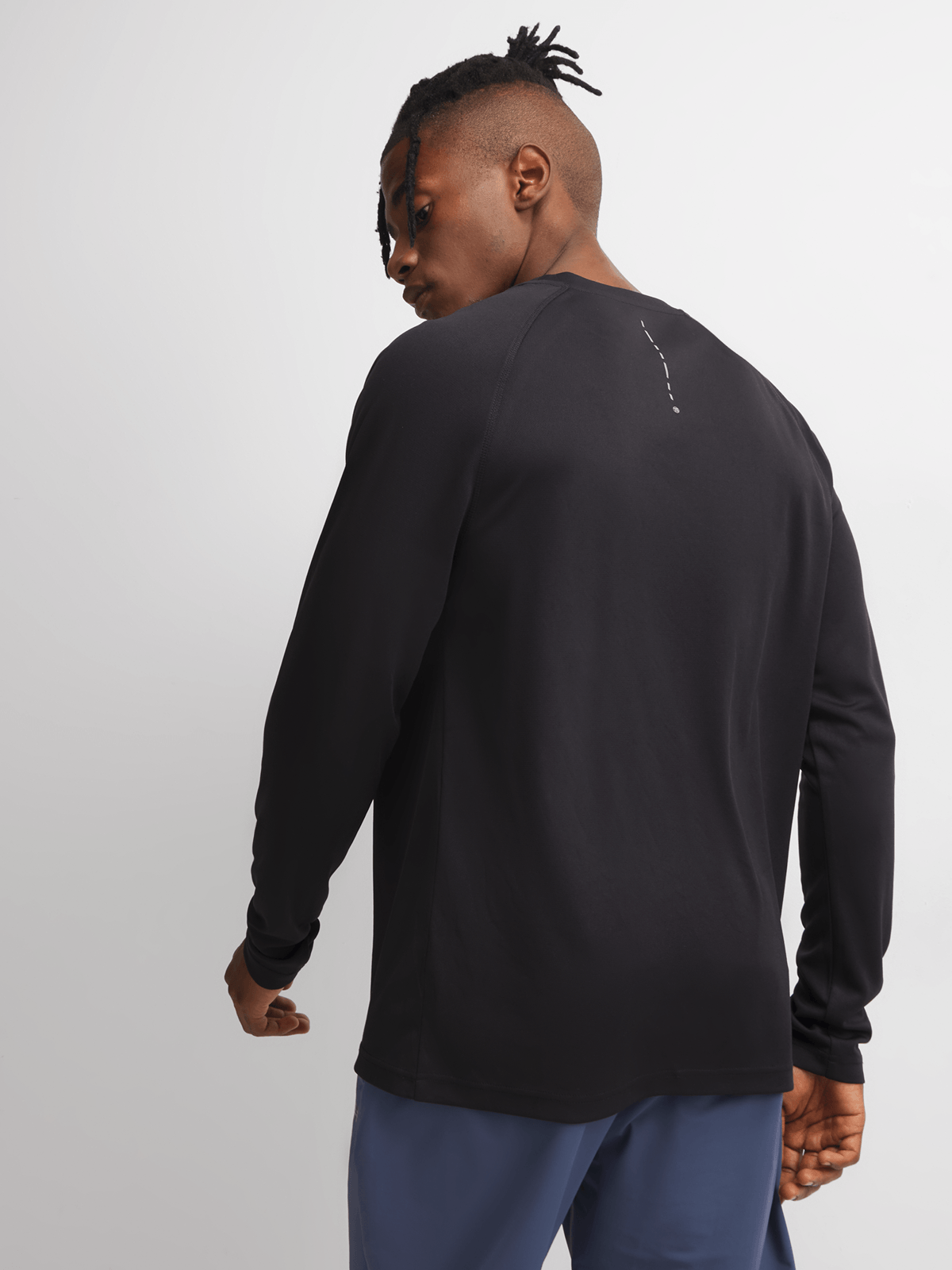 TS Mens Basic Performance Long Sleeve Black Tee | Bash