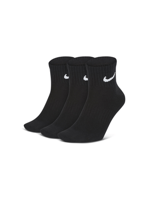 Nike Everyday 3-pack Lightweight Black Ankle Socks