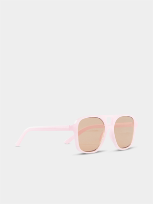 Cotton On Kids Pink Amy Aviator Sunglasses