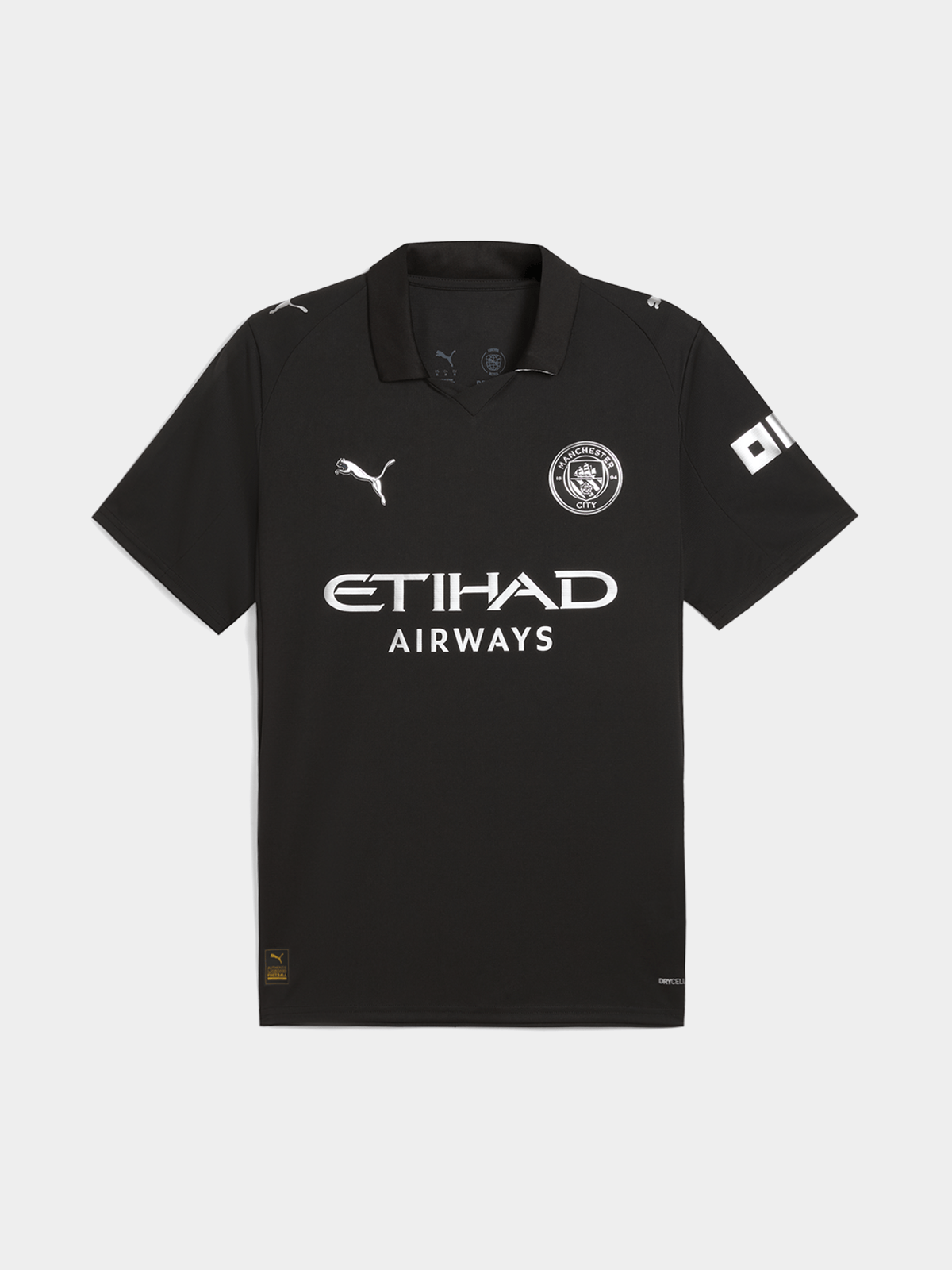 Puma Mens Manchester City Away 25/26 Black Stadium Jersey Bash