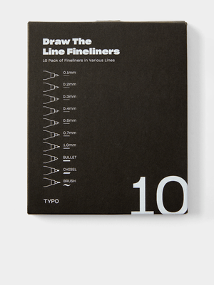 TYPO Multi 10pk Draw the Line Fineliners
