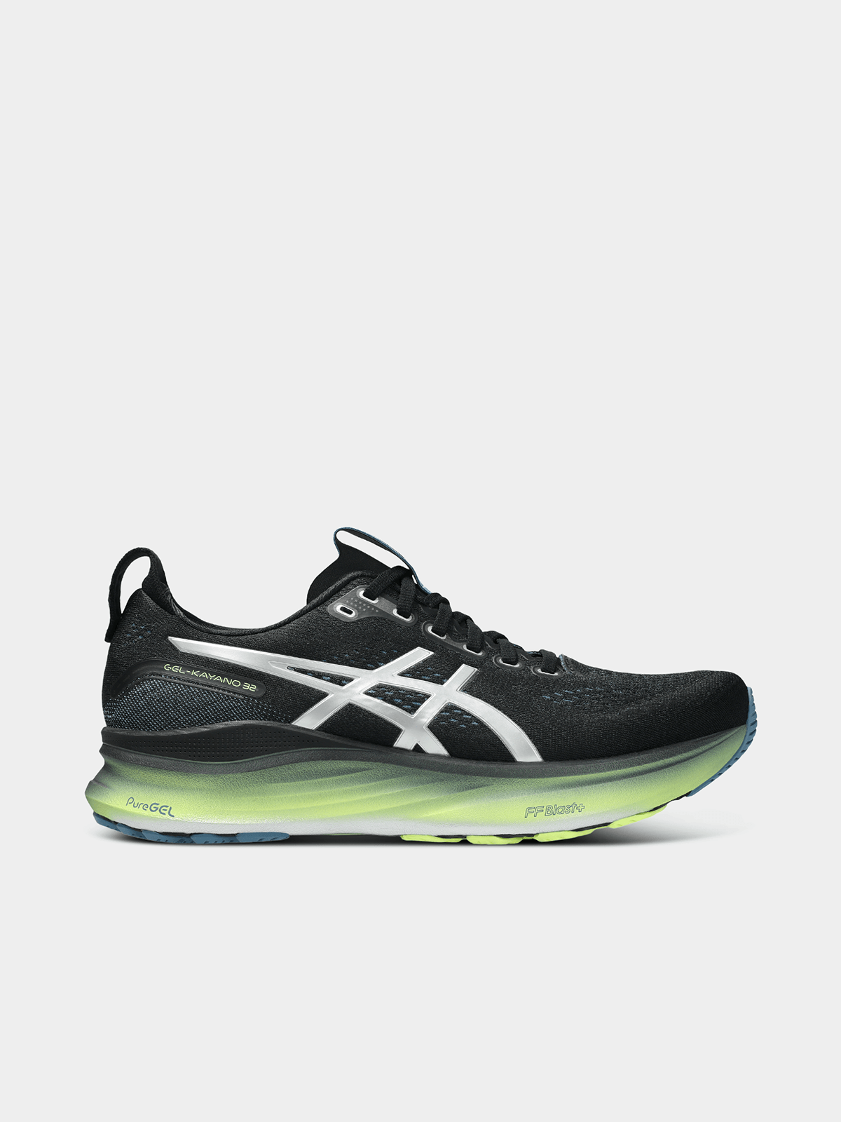 Asics Mens Gel-Kayano 32 Luxe Black/Silver Running Shoes Bash