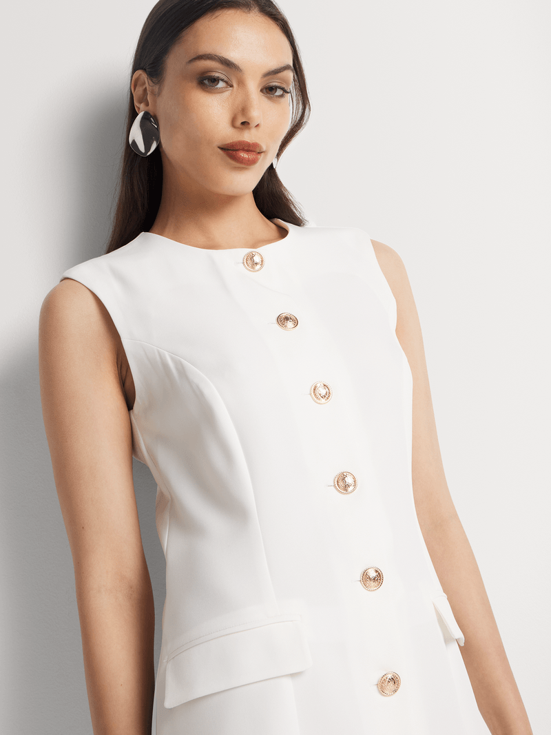 Button Through Shift Dress | Bash