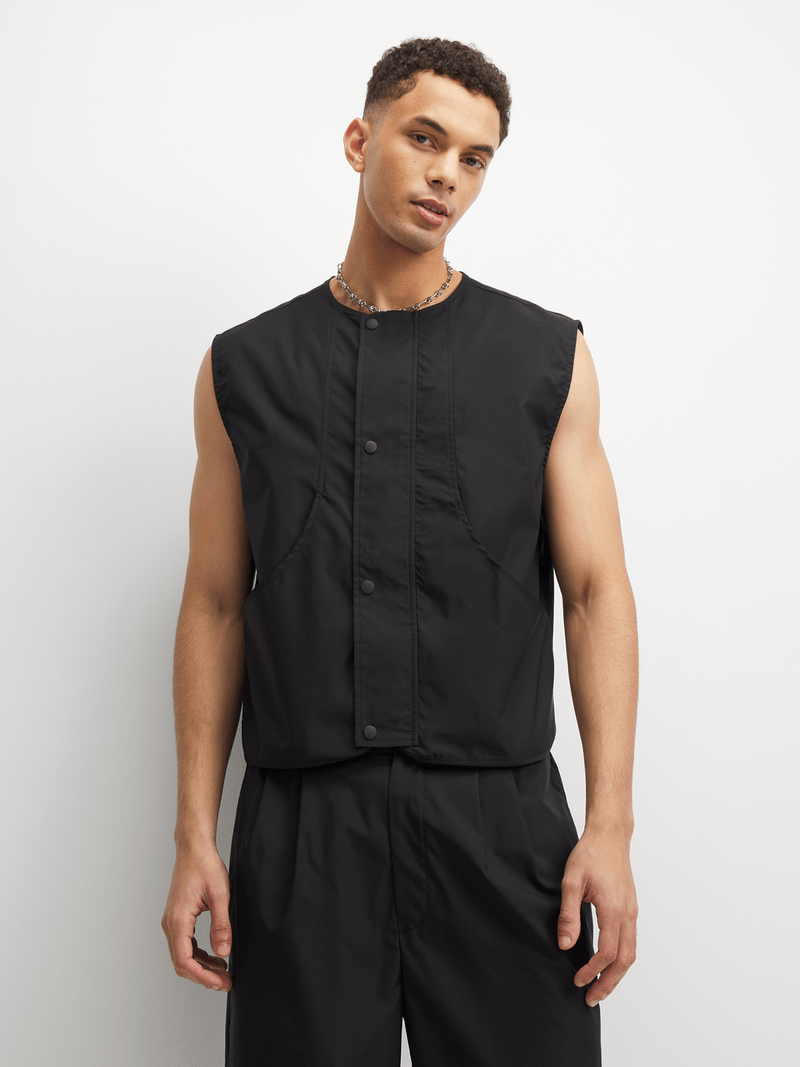The FIX Men's Black Co-Ord Vest | Bash