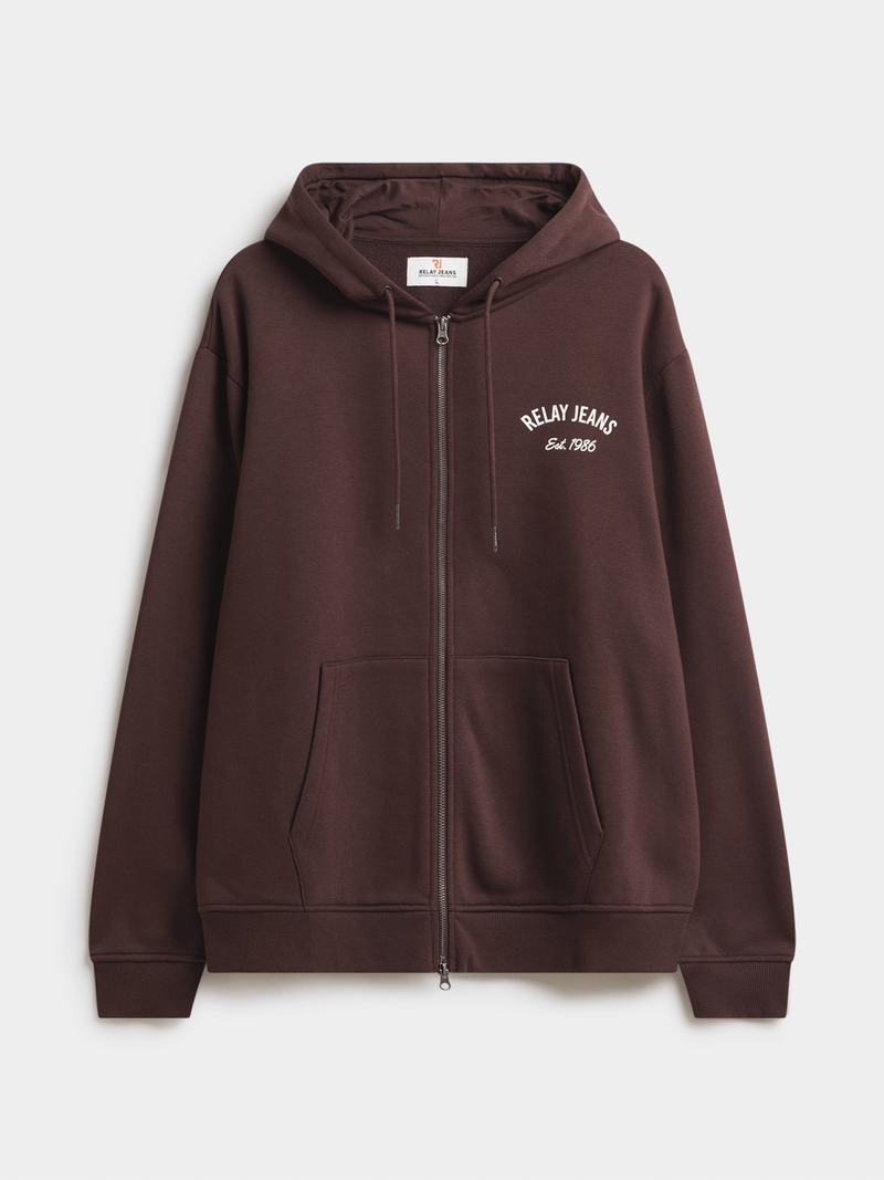 chocoページ Relay Jeans Men's Zip Thru Embroidery Chocolate Graphic