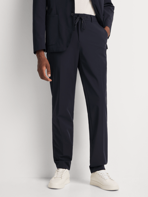 Fabiani Men's Navy Travel Suit Trousers