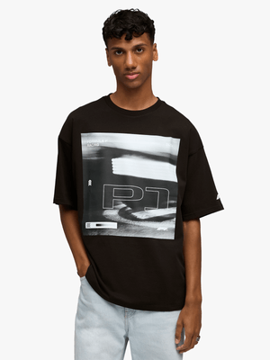 Puma Men's F1 Lifestyle Racing Black T-shirt
