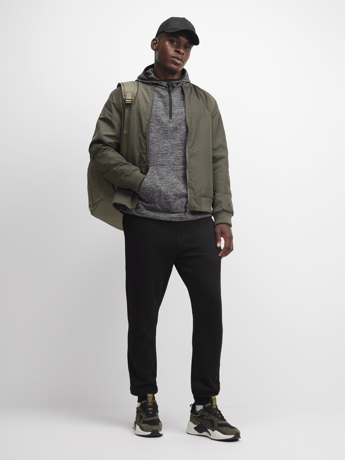 TS Mens Dri-Tech® Performance Charcoal Melange Hoodie | Bash