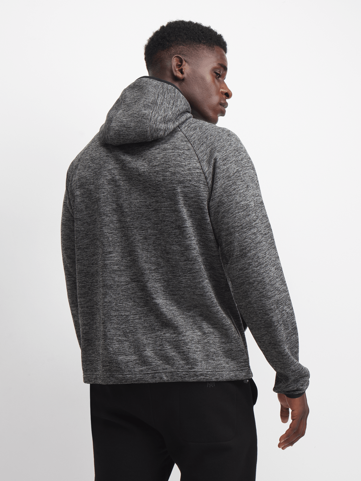 TS Mens Dri-Tech® Performance Charcoal Melange Hoodie | Bash