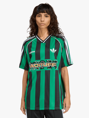 adidas Originals Women's  Beads Green/Black Jersey