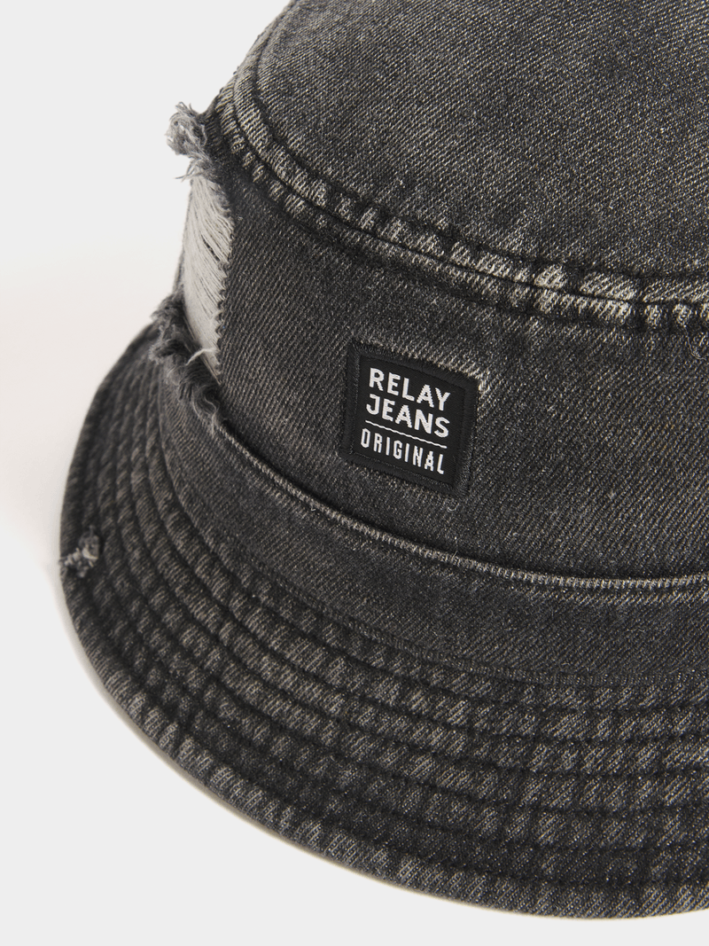 Denim Markham Bucket Hats Relay Jeans Men's Rip N Repair