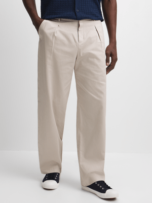 Jet Men's Stone Baggy Pleated Trouser