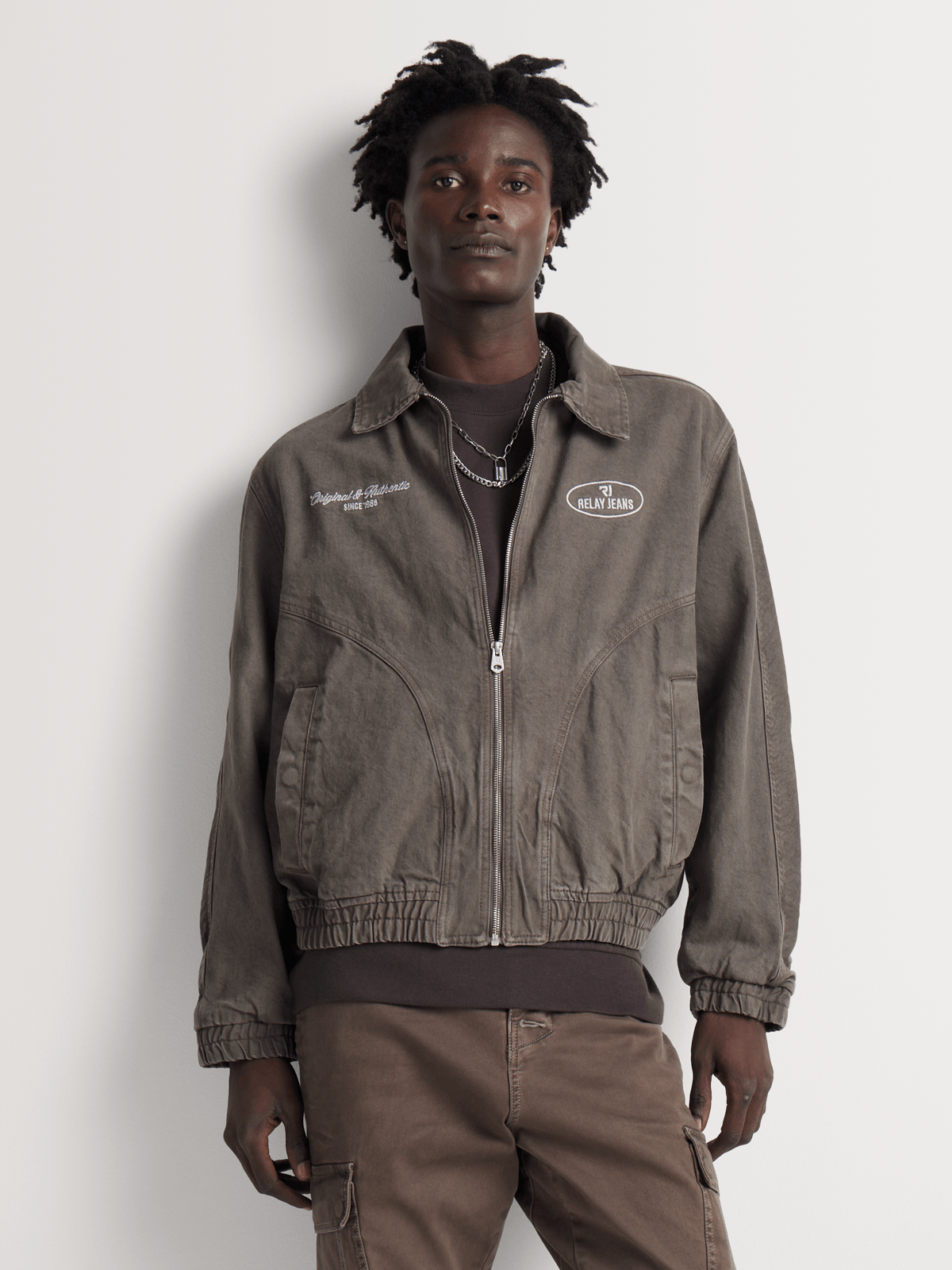 Bomber Jacket Foschini Jean Jackets Relay Jeans Men's Padded Denim