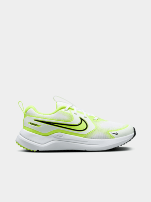Nike Junior Grade-School Cosmic Runner White/Volt Running Shoes