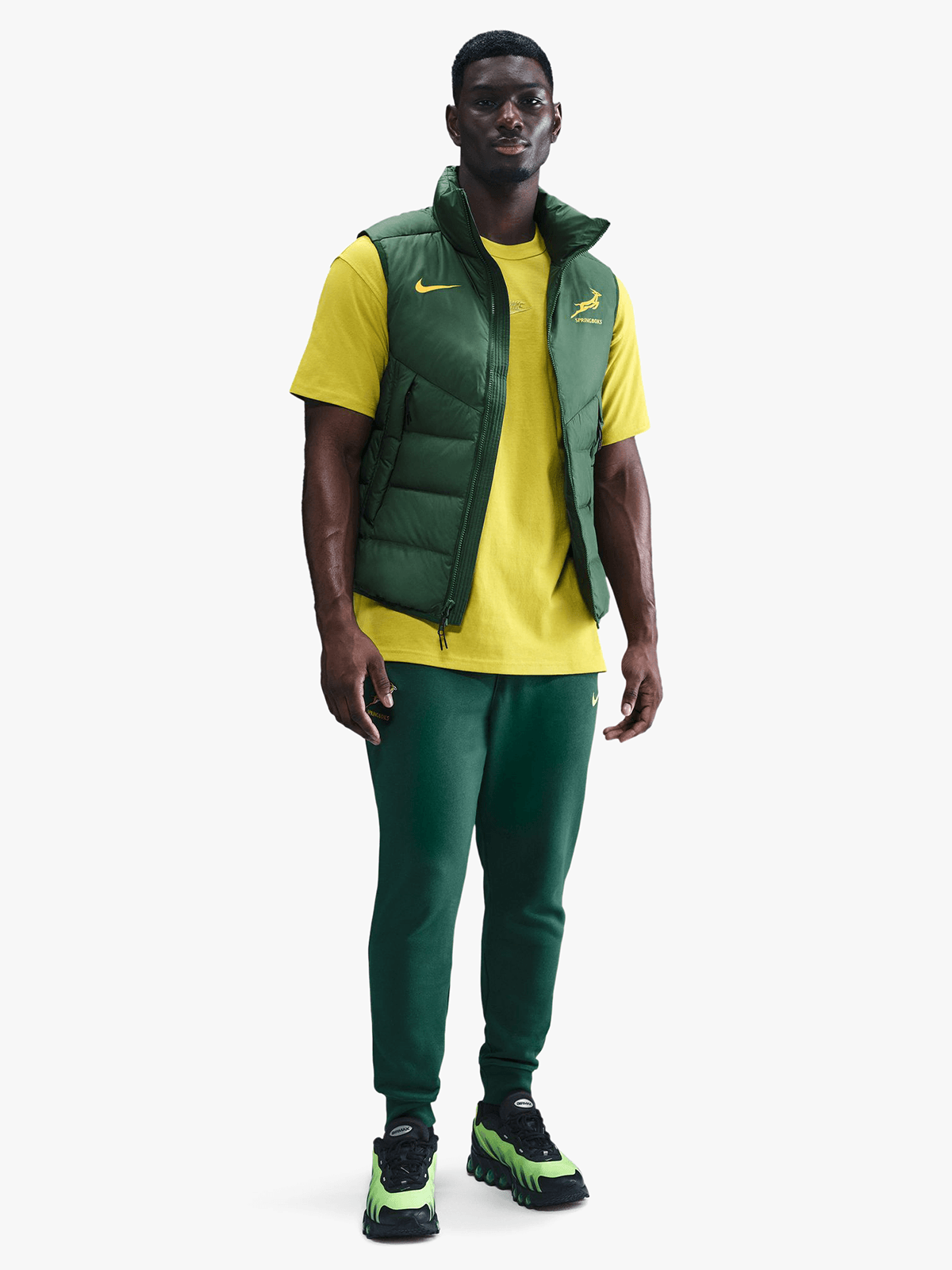 Nike Mens Springboks Green Gillet | Bash